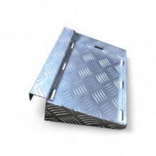 Holder / festeplate / batterikasseholder 35x22 cm. for tilhengervange. Aluminium.