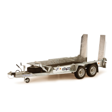 Ifor Williams maskinhenger GH126 | Justerbare kjørebruer | Sliding skids | BEAVERTAIL