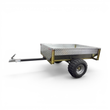 Kellfri TV06PRO 500 kg enakslet ATV henger - håndtipp - galvanisert dørkplate