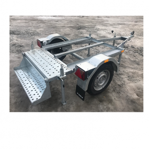 Spesialhenger | flyttbar henger for toalett / bod | med trapp