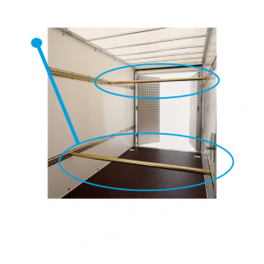 Ifor Williams tverrstag | SHORING POLE til BV106 og BV126 (173 cm bredde)