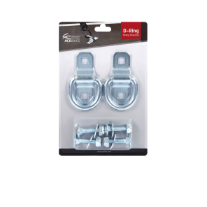 ACEBIKES D-ring HD surreøyesett 2 pakk med 4 bolter (M10x40 mm), 4 skiver og 4 låsemuttere.