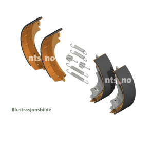 Knott 20-2425/1 bremseskosett 200x50 | Passer til  til TIKI enaksl. m/ TTV opp til 1500 og toaksl. m/ TTV opp til 2700 kg