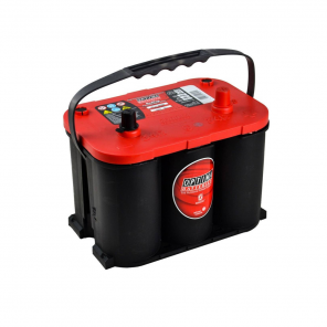 Batteri Optima Red Top RT S 4,2L 12V 50Ah | Brukt i installasjon på f. eks el vinsj