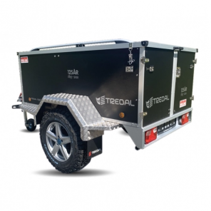 TREDAL T-13-UC OR Offroad lokkhenger 75 cm med RAILS | TTV 1300 kg | Krom felger