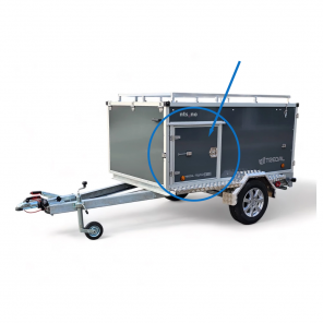 Tredal sideluke til UCH lokkhenger / Offroadhenger på NY Tredalhenger