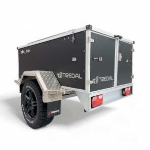 TREDAL T-13-UC OR Offroad lokkhenger 75 cm med RAILS | TTV 1300 kg | Sorte felger