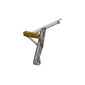 BK Støtteben / støttelabber montert med sveiv på NY BK henger