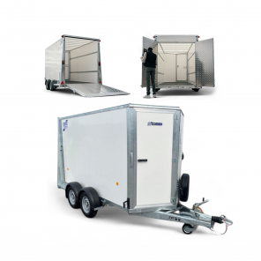 Ifor Williams BV85 7' skaphenger | rampe/dør | innv. høyde 214 cm