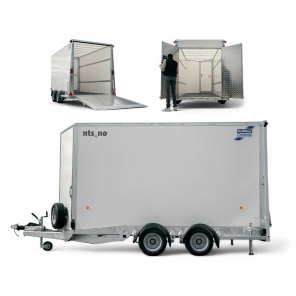 Ifor Williams BV106 7' skaphenger | rampe/dør | innv. høyde 214 cm | 195/60R12