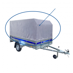 Tiki kapellduk 350 H=1,5m (kun duk) | Passer til ramme 660345