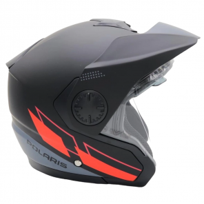 Polaris åpen hjelm EVASION HELMET Black Matte med klart glass og integrert solbrille
