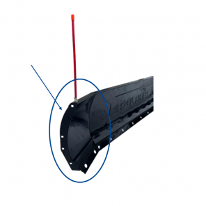 Heavy Duty sideplate / plogvinge for Polaris ATV Glacier G4 brøyteskjær. NB! 1 stk.