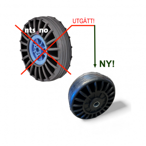 Tiki rulle 200x75 mm | Multirulle | Brukes på sidestøtter og på multiruller på en rekke modeller