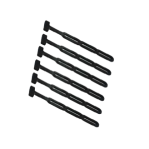 5 pakk gummistropp. Kapellstrikk 285 mm. 3-trinn. T-stropp