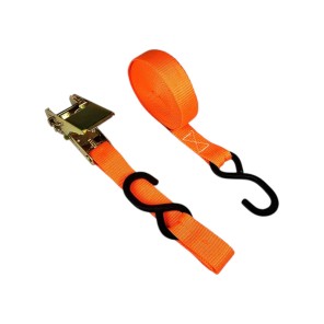 Jekkestropp lastestrammer 500 kg 5 meter 25 mm bredde med jekk