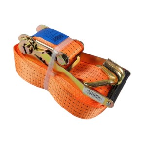 Jekkestropp lastestrammer 5000 kg 10 meter 50 mm bredde med jekk