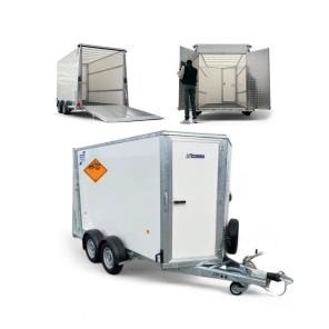 Ifor Williams BV85 ADR 7'. 214 cm sprengstoffgodkjent skaphenger med RAMPE/DØR