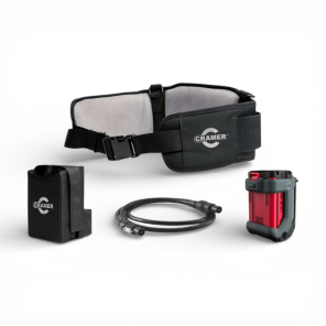 Hoftebelte, kabel, batterilomme, batteriholder