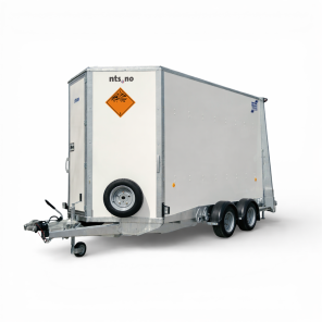 Ifor Williams BV125 7' ADR. 214 cm sprengstoffgodkjent skaphenger med RAMPE/DØR