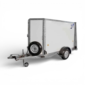 Ifor Williams BV85 SA 6' enakslet skaphenger | rampe / dør | innv. høyde 183 cm