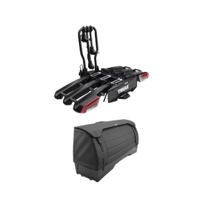 Thule pakke: Thule EasyFold 3 for 3 sykler og Onto2 bagasjeboks for EasyFold 3