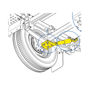 Støtdemperkit, MONTERT til Tiki parabelfjæring / bladfjæring. Per aksel (Muliggjør tempo100)