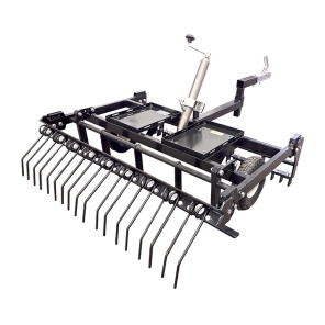 Kellfri gårdsharv ATV med justerbart chassis og drag