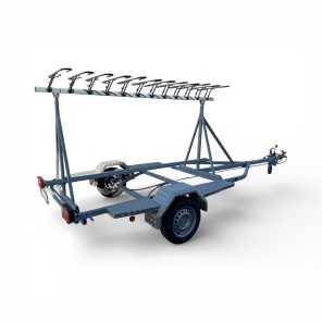 Tredal T-75-SY 12 sykkelhenger for 12 sykler. Med brems.