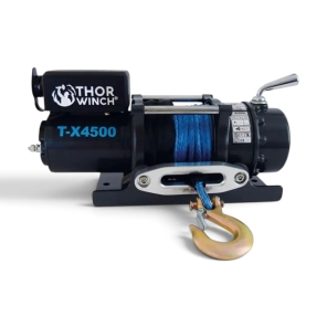 Thor Elektrisk trekkvinsj T-4500R, 2041 Kg 12V, syntetisk tau: Ø6mm x 15m