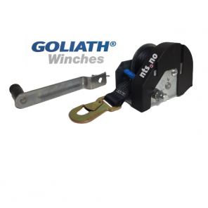 Vinsj Goliath TR7. Kapasitet inntil inntil 750 kg ved 20% helling. (Tiki, Tysse med flere)