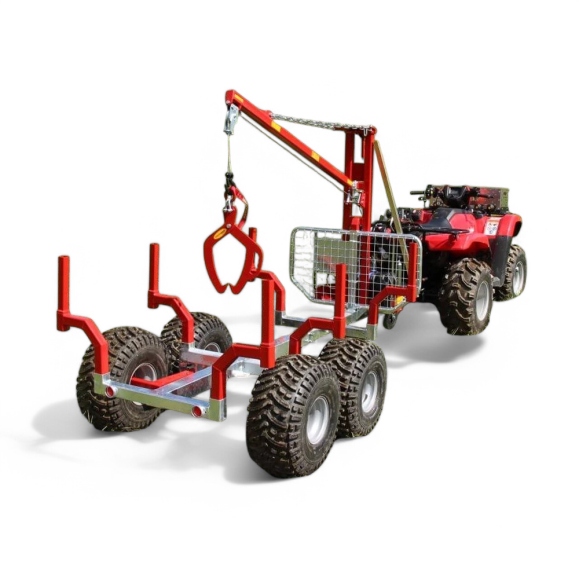 Kranman KP1120 skogspakke | Tømmerhenger med kran og hydraulisk vinsj ATV henger