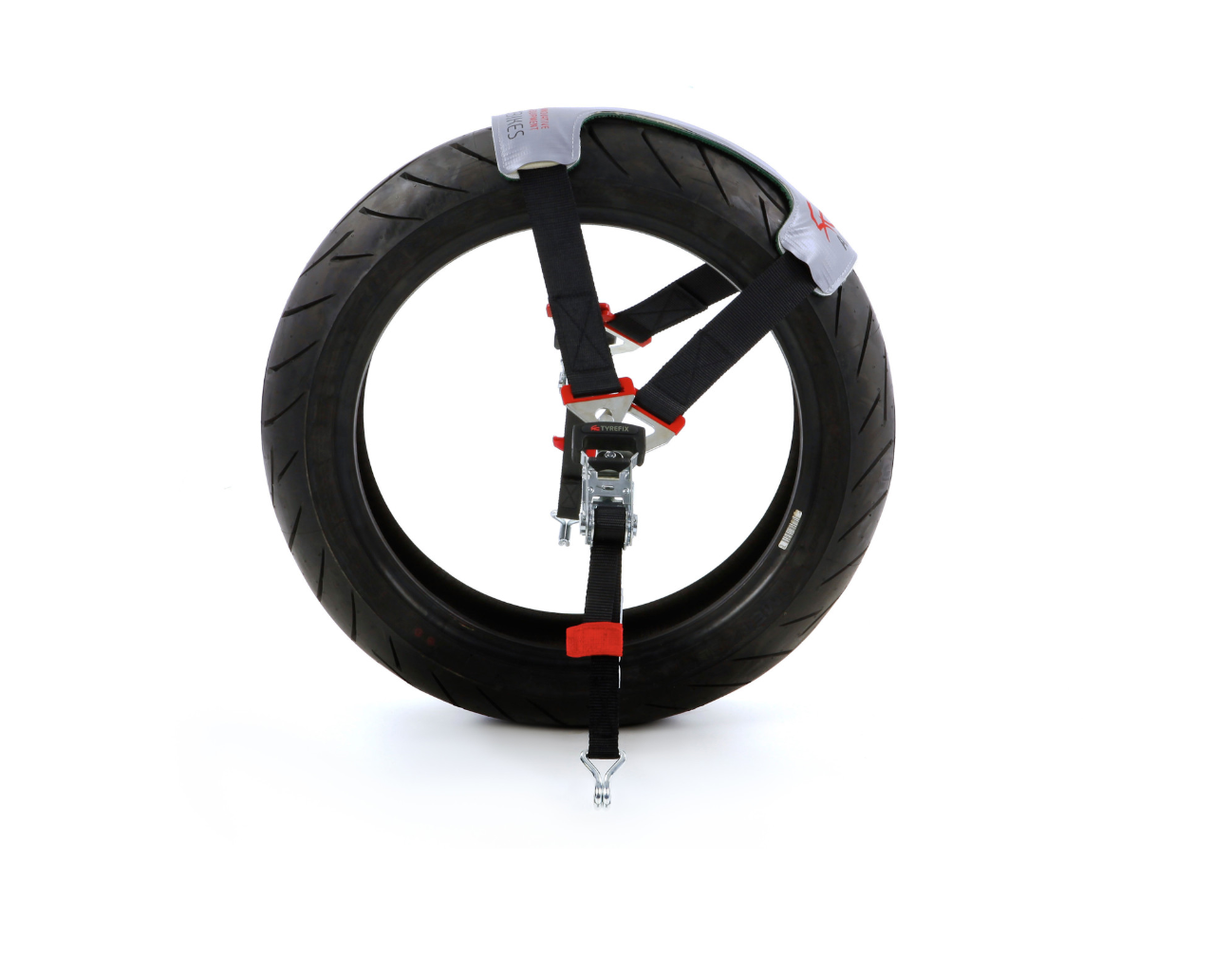 Acebikes Tyrefix - Cinghie Per Trasporto Moto Con Fissaggio Sulle Ruote - Sistema Universale Senza Compressione Sospensioni
